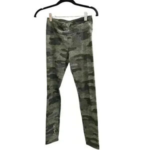 Lucky Brand Womens Lucky Print Camo Leggings Size XS Olive Green Athleisure EUC